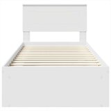  Konstrukcija postelje Bela 100 x 200 cm Konstruiran les, (5000104345) | Shoptok.si