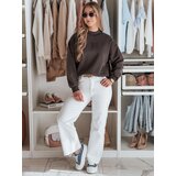 DStreet Bluza damska oversize z naszywką LOVASON mokka | shoptok.hr