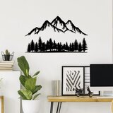 Wallity Zidna dekoracija Priroda i planina - 3, 70 x 40 cm, Crna | Eponuda.ba
