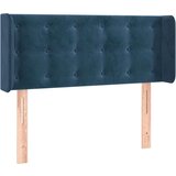  Posteljno vzglavje temno modro 103x16x78/88 cm žamet, (20952007) | Shoptok.si