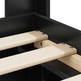  Okvir za krevet s pohranom i uzglavljem Crna 75 x 190 cm | shoptok.hr