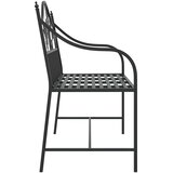  Vrtna klupa Crna 104 x 52,5 x 89 cm Čelik | Eponuda.ba