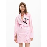 Desigual Obleka zelena / roza / črna | Shoptok.si