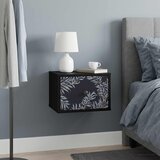  Wall-mounted noćni ormarić DOKKUM Crni hrast 36 x 33 x 25 cm | shoptok.hr
