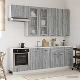  Kuhinjska jedinica LYON 8 kom. Siva Sonoma Konstruirano drvo - Siva Sonoma 100 cm | shoptok.hr