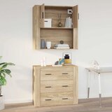  Zidni ormarić boja hrasta sonome 80x33x80 cm konstruirano drvo | shoptok.hr