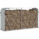  Držač za cjepanice srebrni 180x45x100 cm od pocinčanog čelika | shoptok.hr