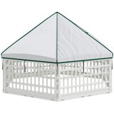  Ograda za Pse s 6 Panoa Bijela 179 x 151 x 114 cm Plastika | shoptok.hr