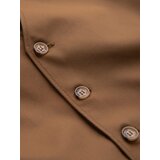 Ombre Men's suit vest without lapels - caramel Cene