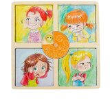Pino drvena igračka za decu Slagalica Emocije-Devojčica Cene
