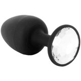 Dorcel Geisha Plug Diamond L - analni dildo od bijelog kamena (crni) Cijene