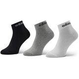 Adidas PERFORMANCE Thin and Light Ankle Čarape 3/1 crne, bele i sive