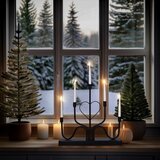  Brilagi - LED božićni svećnjak LED/2xAA crni | Eponuda.com