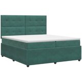  Boxspring krevet s madracem Tamnozelena 200 x 200 cm Baršun | shoptok.hr