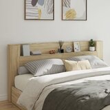 Ormarić za uzglavlje LED boja hrasta sonome 220x16,5x103,5 cm | shoptok.hr