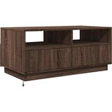  Stolić za kavu s LED svjetlima smeđi hrast 90x49x40 cm | shoptok.hr