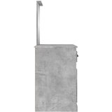  Toaletni stolić s ogledalom boja betona 90x50x132,5 cm drveni | Eponuda.ba