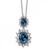  Ženski oliver weber princess montana lanČiĆ sa swarovski plavim kristalom ( 12079.207 ) Cene