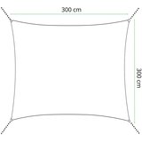  Sunčevo jedro 3 x 3 m tamno sivo | shoptok.hr
