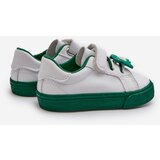 Boto Children's Sneakers Trainers With Bow White-Green Pennyn | shoptok.hr