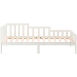 Dnevni krevet bez madraca bijeli 90 x 200 cm masivna borovina | shoptok.hr