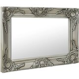 Maison Chic Stensko Ogledalo - Zrcalo - Kozmetično ogledalo v baročnem stilu 60x40 cm srebrno, (21698150) | Shoptok.si
