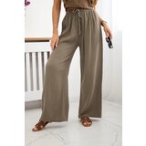 Kesi Włoski Muslin pants with a wide leg fango | shoptok.hr