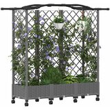  Povišeni krevet s mrežom i krovom Svjetlosiva 163 x 40 x 129 cm | shoptok.hr