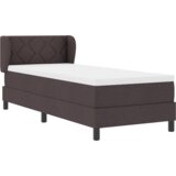 Krevet s podnicama i madracem Tamnosmeđi 80x200 cm Tkanina | shoptok.hr