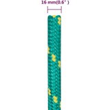 vidaXL Vrv za čoln zelena 16 mm 50 m polipropilen | Shoptok.si