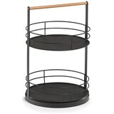 ZELLER Poslužavnik, metal, drvo, crni Cijene