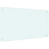  Kuhinjska zaštita od prskanja mliječna 100 x 60 cm kaljeno staklo | shoptok.hr