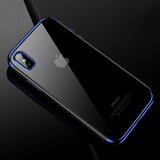 Nillkin elegance tanek silikonski ovitek za samsung galaxy A10 A105 - prozoren z modrim robom | Shoptok.si