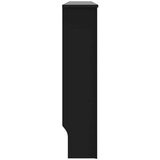 vidaXL Pokrov za radiator črn 152x19x81,5 cm mediapan, (20769818) | Shoptok.si