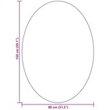  Tepisi Bež Poliester 140 x 200 cm Izdržljivo Tepih Ovalni | shoptok.hr