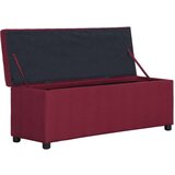 vidaXL Klop s prostorom za shranjevanje 116 cm vinsko rdeč poliester, (20954965) | Shoptok.si