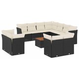  12-dijelni set vrtnih sofa od poliratana s jastucima crni | shoptok.hr