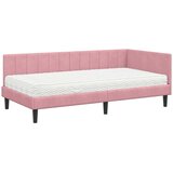  Kutni krevetni okvir s madracem 2 kom. Ružičasta 100 x 200 cm | Shoptok.si