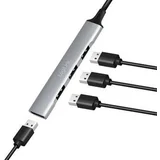 HUB type C ultra slim, 4 x USB-A, aluminimum