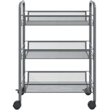  Kuhinjska kolica s 3 razine siva 46 x 26 x 64 cm željezna | Eponuda.com