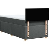  Krevet s oprugama i madracem tamnosivi 100 x 200 cm od tkanine | shoptok.hr