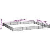  Kavez za pse crni 72 m² čelični | shoptok.hr