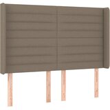  box spring s madracem LED smeđesivi 140x200 cm tkanina | shoptok.hr