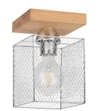 spot-light 8175174 - plafonska svetiljka norman wood 1xE27/25W/230V matni hrast | Eponuda.com