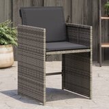 Maison Chic Vrtni stoli - Stol za vrt z blazinami 4 kosi siv poli ratan JS2265, (21876869) | Shoptok.si