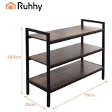 Ruhhy 27038 stalak za cipele 79 cm – metalna polica za obuću s 3 razine | shoptok.hr