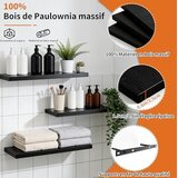 FREEAMG 3x lesena stenska polica 40×15cm | Shoptok.si