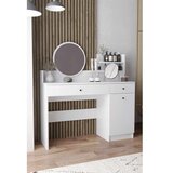 Hanah home Stol za šminkanje Harmony 2 Okrugli, 124 x 135 x 40 cm, Bijeli | Eponuda.ba
