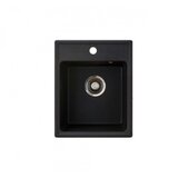 Metalac granitna sudopera x granit quadro 40 400x500 fi 90 sa sifonom crna 152981 | ePonuda.com