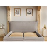 Bobochic Paris Bež tapecirani bračni krevet s prostorom za odlaganje s podnicom 160x200 cm Jade – | shoptok.hr